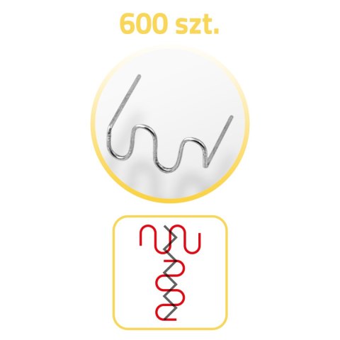 Zszywki do spawarki do plastiku 600 szt typ A Humberg Zszywki do spawarki do plastiku 600 szt typ A Humberg