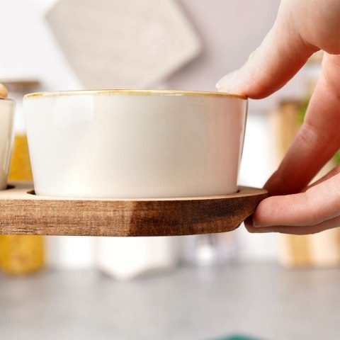 Miseczki na przekąski ceramiczne białe 4 el. Miseczki na przekąski ceramiczne białe 4 el.