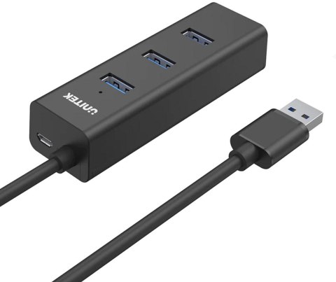 Unitek Aktywny hub USB-A 5Gbps, 4 porty USB-A Unitek Aktywny hub USB-A 5Gbps, 4 porty USB-A