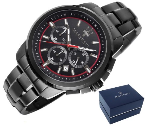 Zegarek Męski Maserati Successo R8873621014 + BOX Zegarek Męski Maserati Successo R8873621014 + BOX