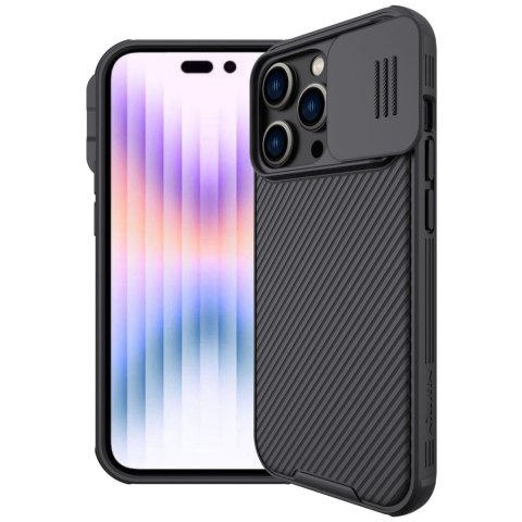 Etui CamShield Pro do Apple iPhone 14 Pro Max Solidne NILLKIN Czarne Etui CamShield Pro do Apple iPhone 14 Pro Max Solidne NILLKIN Czarne