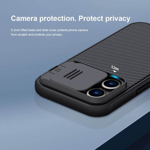 Etui CamShield Pro do Apple iPhone 14 Pro Max Solidne NILLKIN Czarne Etui CamShield Pro do Apple iPhone 14 Pro Max Solidne NILLKIN Czarne