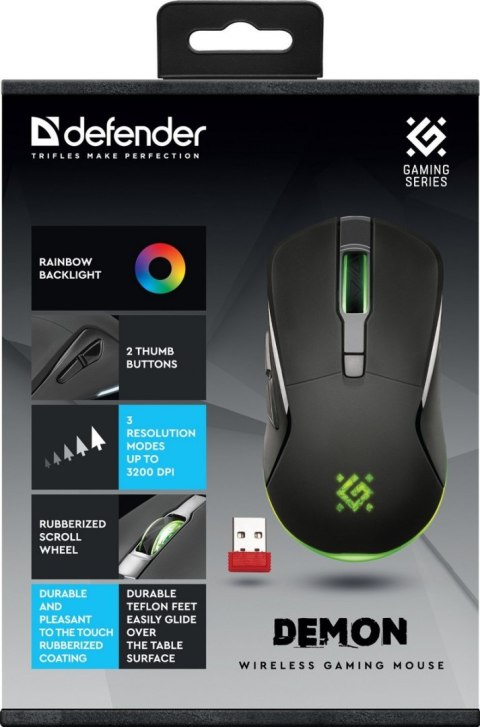 MYSZ DEFENDER GM-534 DEMON RF 3200dpi 6P MYSZ DEFENDER GM-534 DEMON RF 3200dpi 6P