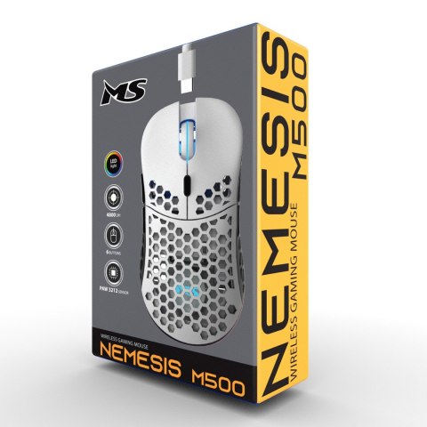 MYSZ MS NEMESIS M500 RF 4800DPI 6P BIAŁA MYSZ MS NEMESIS M500 RF 4800DPI 6P BIAŁA