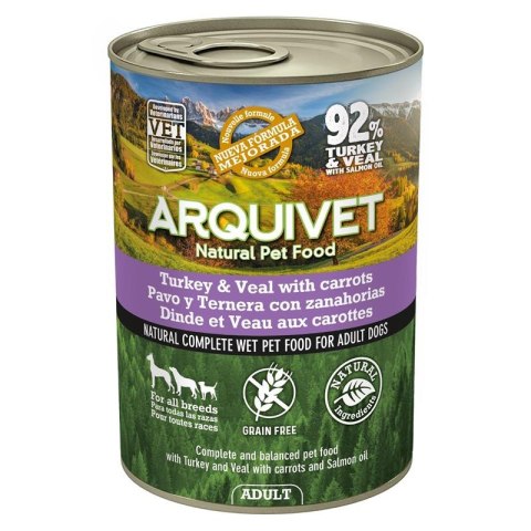 Arquivet mokra karma dla psa z indykiem i cielęciną 400g Arquivet mokra karma dla psa z indykiem i cielęciną 400g