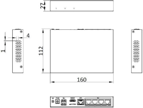 Rejestrator IP Hilook by Hikvision 4 kanałowy 4MP SSD-NVR-4MP/4P (1T) Rejestrator IP Hilook by Hikvision 4 kanałowy 4MP SSD-NVR-4MP/4P (1T)