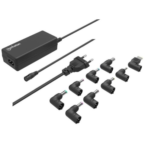 Zasilacz sieciowy Manhattan do laptopa 65W/4A 15-20V 9 wtyków DC Zasilacz sieciowy Manhattan do laptopa 65W/4A 15-20V 9 wtyków DC