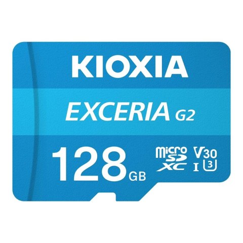 Karta pamięci MicroSDXC KIOXIA EXCERIA G2 128GB UHS-III Class 10 V30 + adapter Karta pamięci MicroSDXC KIOXIA EXCERIA G2 128GB UHS-III Class 10 V30 + adapter