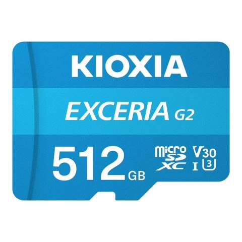 Karta pamięci MicroSDXC KIOXIA EXCERIA G2 512GB UHS-III Class 10 V30 + adapter Karta pamięci MicroSDXC KIOXIA EXCERIA G2 512GB UHS-III Class 10 V30 + adapter