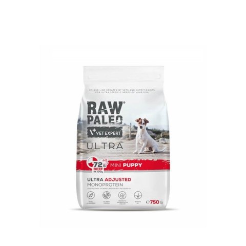 VetExpert Raw Paleo Ultra Wołowina Mini Puppy 750g VetExpert Raw Paleo Ultra Wołowina Mini Puppy 750g