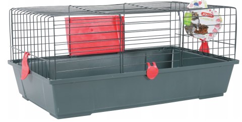 ZOLUX Klatka dla dużych gryzoni CLASSIC 80 cm kol. szary/czerwony ZOLUX Klatka dla dużych gryzoni CLASSIC 80 cm kol. szary/czerwony