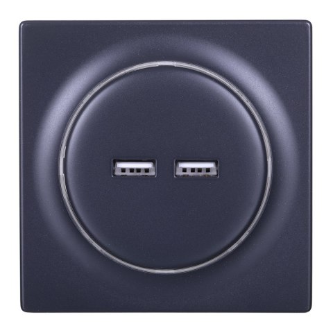 FIBARO Gniazdo USB Walli N USB Outlet antracyt FIBARO Gniazdo USB Walli N USB Outlet antracyt