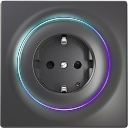 FIBARO Gniazdo Walli Outlet type F FGWOF-011-8 antracyt FIBARO Gniazdo Walli Outlet type F FGWOF-011-8 antracyt