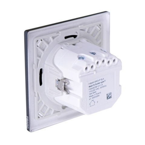 FIBARO Walli Gniazdko N Outlet type F antracyt FGWSONF-011-8 FIBARO Walli Gniazdko N Outlet type F antracyt FGWSONF-011-8