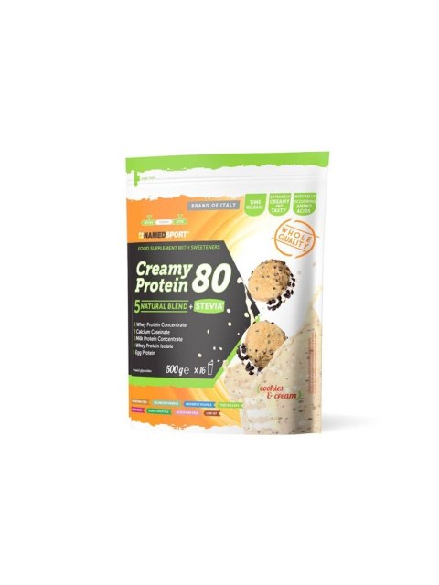 Odrzywka białkowa NAMEDSPORT Creamy protein 80 / ciastko 500g Odrzywka białkowa NAMEDSPORT Creamy protein 80 / ciastko 500g