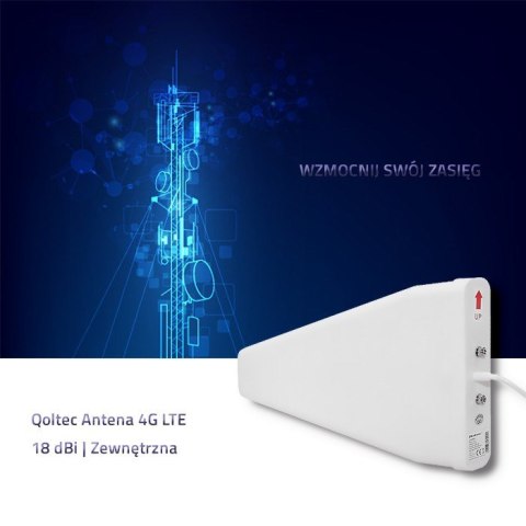 QOLTEC ANTENA 4G LTE | 18DBI | ZEWNĘTRZNA QOLTEC ANTENA 4G LTE | 18DBI | ZEWNĘTRZNA