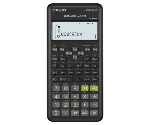 CASIO KALKULATOR NAUKOWY FX-570ESPLUS-2-B, 417 FUNKCJI, 77X162MM, CZARNY CASIO KALKULATOR NAUKOWY FX-570ESPLUS-2-B, 417 FUNKCJI, 77X162MM, CZARNY