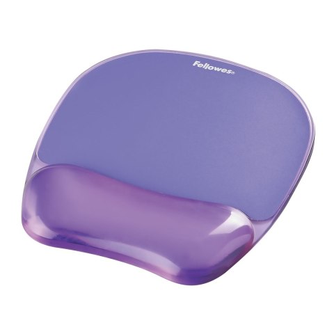 Fellowes podkładka pod mysz i nadgarstek żelowa CRYSTAL, fioletowa Fellowes podkładka pod mysz i nadgarstek żelowa CRYSTAL, fioletowa