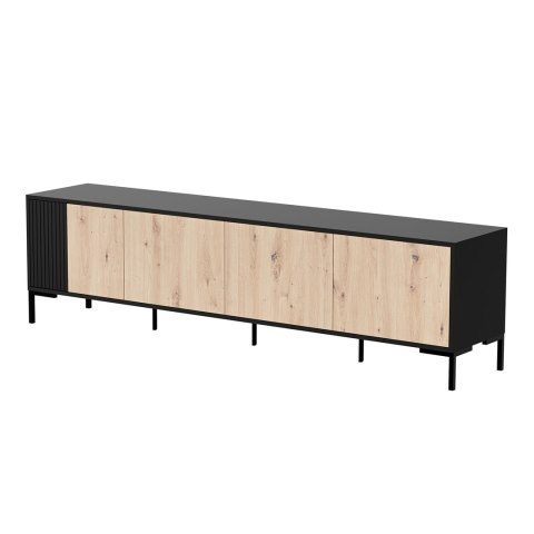 Szafka RTV MERCI 200x40x54 czarny/dąb artisan Szafka RTV MERCI 200x40x54 czarny/dąb artisan