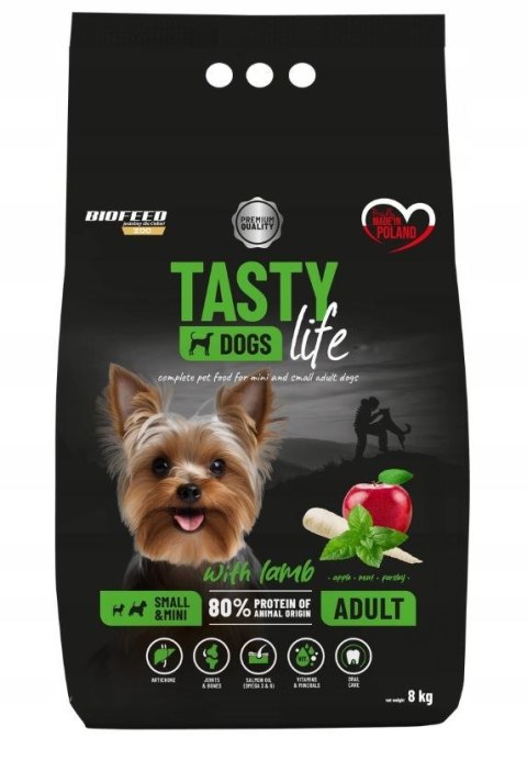 BIOFEED TASTY DOGS LIFE ADULT SMALL WITH LAMB 8KG BIOFEED TASTY DOGS LIFE ADULT SMALL WITH LAMB 8KG