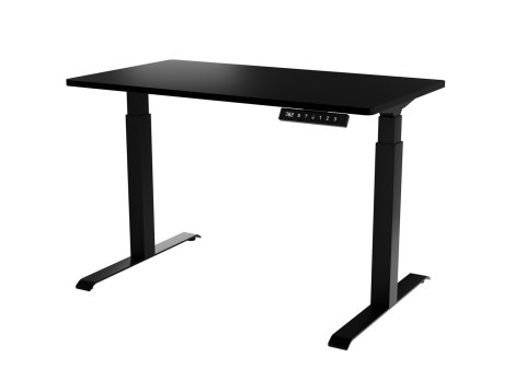 Biurko z elektryczną regulacją wysokości MOON 121x67x72-120 czarny Biurko z elektryczną regulacją wysokości MOON 121x67x72-120 czarny