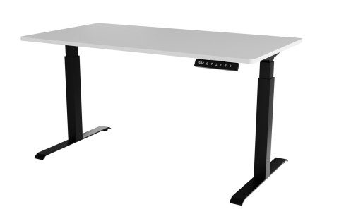 Biurko z elektryczną regulacją wysokości MOON LONG 150x80x72-120 czarny/biały Biurko z elektryczną regulacją wysokości MOON LONG 150x80x72-120 czarny/biały