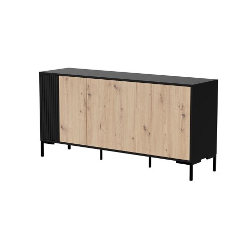 Komoda MERCI 151x40x74 czarny/dąb artisan Komoda MERCI 151x40x74 czarny/dąb artisan