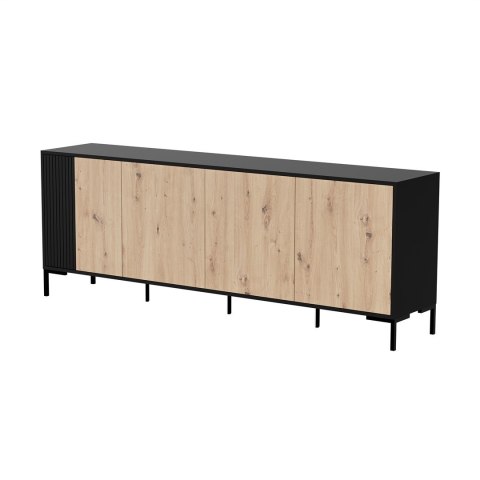 Komoda MERCI 200x40x74 czarny/dąb artisan Komoda MERCI 200x40x74 czarny/dąb artisan