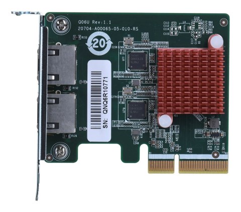 Qnap QXG-2G2T-I225, 2 x 2.5GbE, PCIe Gen2 x1, Low-profile Qnap QXG-2G2T-I225, 2 x 2.5GbE, PCIe Gen2 x1, Low-profile