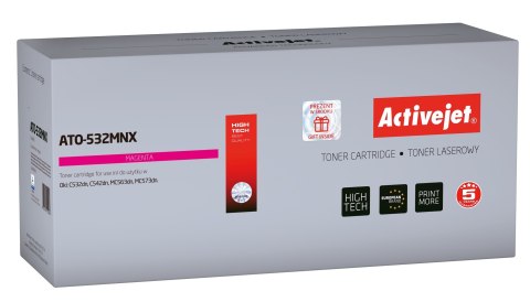 Activejet ATO-532MNX Toner (zamiennik OKI 46490606; Supreme; 6000 stron; czerwony) Activejet ATO-532MNX Toner (zamiennik OKI 46490606; Supreme; 6000 stron; czerwony)