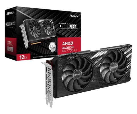 Karta graficzna ASRock Radeon RX 7700 XT Challenger 12GB OC Karta graficzna ASRock Radeon RX 7700 XT Challenger 12GB OC