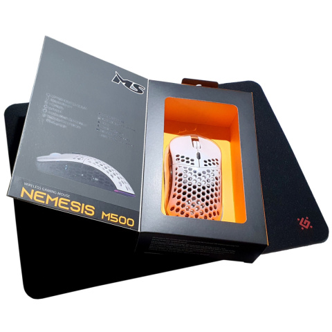 MYSZ MS NEMESIS M500 RF 4800DPI 6P BIAŁA + Podkładka MYSZ MS NEMESIS M500 RF 4800DPI 6P BIAŁA + Podkładka