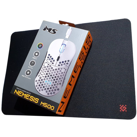 MYSZ MS NEMESIS M500 RF 4800DPI 6P BIAŁA + Podkładka MYSZ MS NEMESIS M500 RF 4800DPI 6P BIAŁA + Podkładka