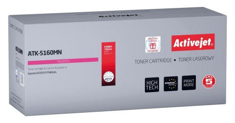 Activejet ATK-5160MN Toner (zamiennik Kyocera TK-5160M; Supreme; 12000 stron; czerwony) Activejet ATK-5160MN Toner (zamiennik Kyocera TK-5160M; Supreme; 12000 stron; czerwony)