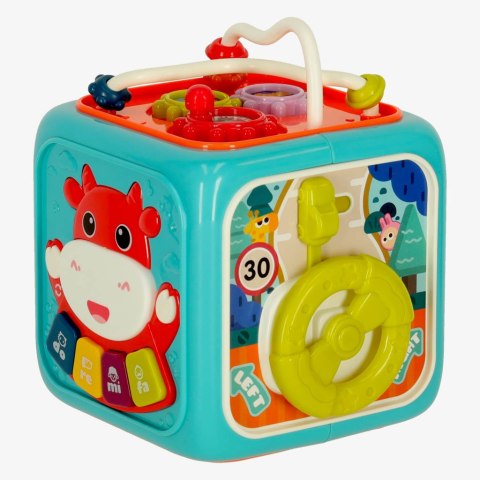 Interaktywna sensoryczna kostka sorter kloc niebie Interaktywna sensoryczna kostka sorter kloc niebie