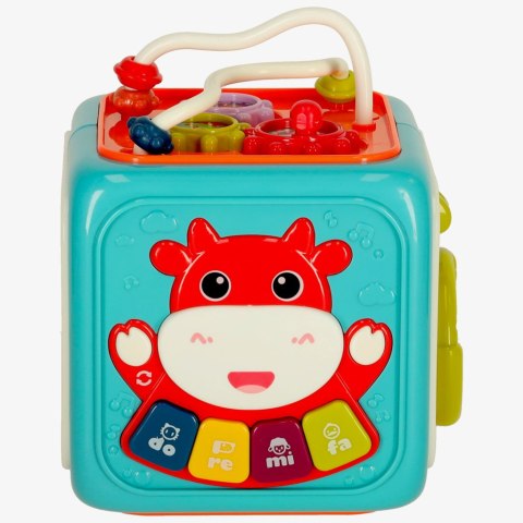Interaktywna sensoryczna kostka sorter kloc niebie Interaktywna sensoryczna kostka sorter kloc niebie