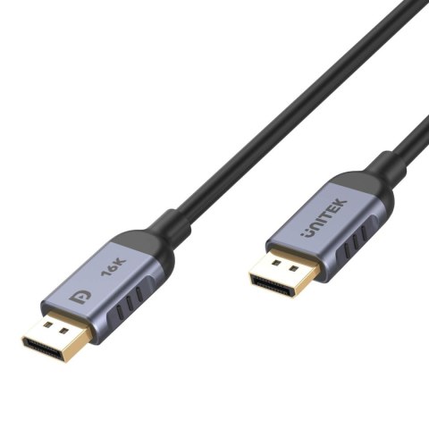 Kabel DisplayPort 2.1 Unitek C1626GY01-2M, 8K@120Hz, 2m Kabel DisplayPort 2.1 Unitek C1626GY01-2M, 8K@120Hz, 2m