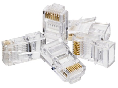 Wtyk RJ45 kat.6 UTP Alantec przezroczysty 100szt. Wtyk RJ45 kat.6 UTP Alantec przezroczysty 100szt.