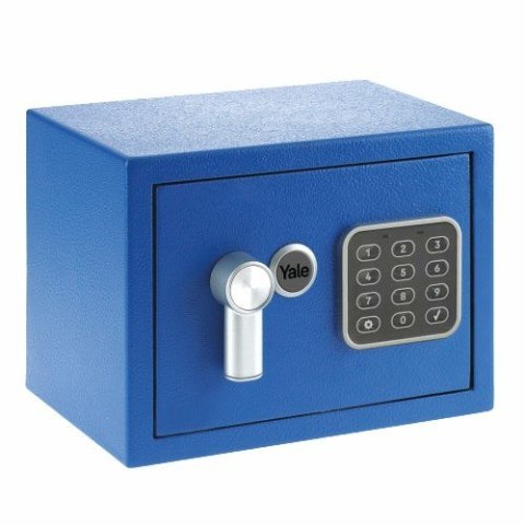Yale Mini Electronic Safe Blue Sejf podstawowy YSV mini niebieski Yale Mini Electronic Safe Blue Sejf podstawowy YSV mini niebieski