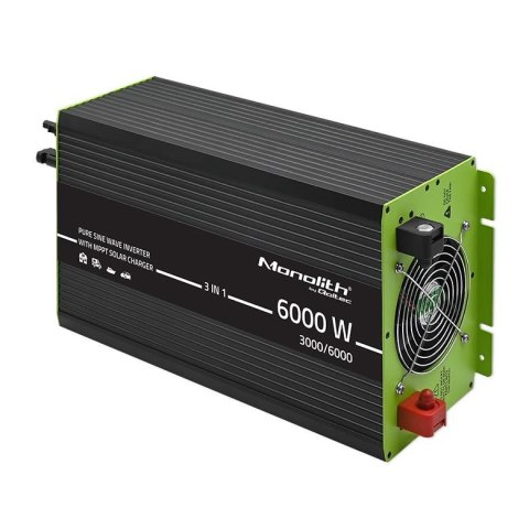 Przetwornica Qoltec solarna Monolith 3w1 z funkcją ładowania AC | MPPT | UPS | ATS | 2000W | 4000W | 12V na 230V | Czysty Sinus Przetwornica Qoltec solarna Monolith 3w1 z funkcją ładowania AC | MPPT | UPS | ATS | 2000W | 4000W | 12V na 230V | Czysty Sinus