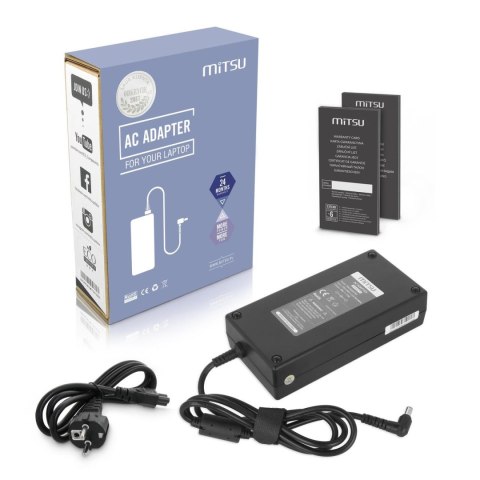 Zasilacz sieciowy Mitsu 20v 7.5a (6.0x3.7 pin) 150W do notebooka Asus Zasilacz sieciowy Mitsu 20v 7.5a (6.0x3.7 pin) 150W do notebooka Asus