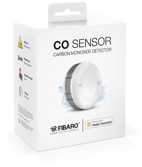 Czujnik tlenku węgla FIBARO Home Kit FGBHCD-001 (wewnętrzny; Bluetooth, Home Kit; kolor biały) Czujnik tlenku węgla FIBARO Home Kit FGBHCD-001 (wewnętrzny; Bluetooth, Home Kit; kolor biały)