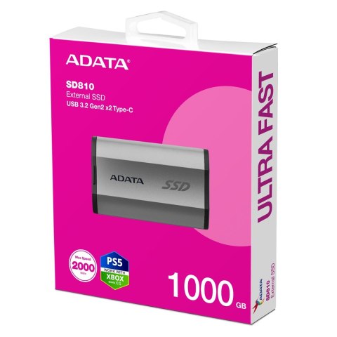 ADATA DYSK SSD SD 810 1TB SILVER ADATA DYSK SSD SD 810 1TB SILVER