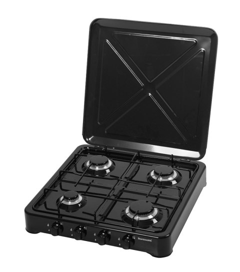 Kuchenka gazowa nastawna 4-palnikowa Ravanson K-04TB (czarny) Kuchenka gazowa nastawna 4-palnikowa Ravanson K-04TB (czarny)