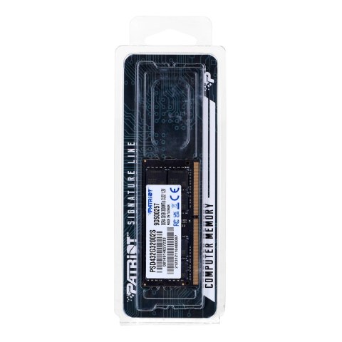 PATRIOT DDR4 32GB SIGNATURE 3200MHz CL22 SO-DIMM PATRIOT DDR4 32GB SIGNATURE 3200MHz CL22 SO-DIMM