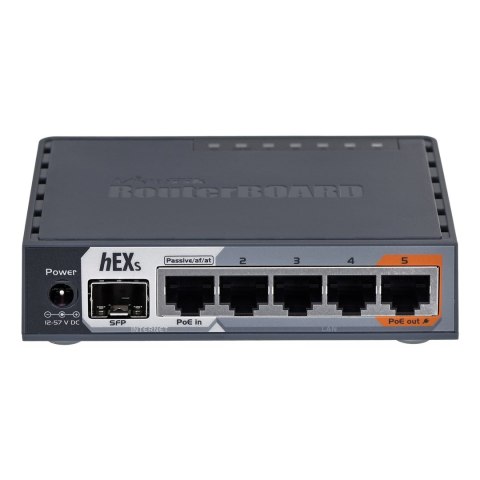 Router Mikrotik hEX S (RB760iGS) Total Ethernet Ports:6; Architecture:MMIPS; CPU core:2 Router Mikrotik hEX S (RB760iGS) Total Ethernet Ports:6; Architecture:MMIPS; CPU core:2