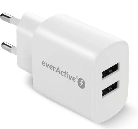 Ładowarka sieciowa everActive SC-220 2x USB 2,4A 12W Ładowarka sieciowa everActive SC-220 2x USB 2,4A 12W
