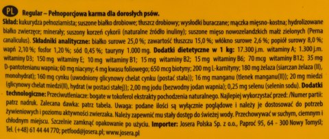 Josera JosiDog Regular karma sucha dla psów 15kg Josera JosiDog Regular karma sucha dla psów 15kg