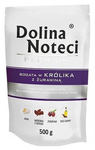 DOLINA NOTECI Premium bogata w królika z żurawiną - mokra karma dla psa - 500g DOLINA NOTECI Premium bogata w królika z żurawiną - mokra karma dla psa - 500g
