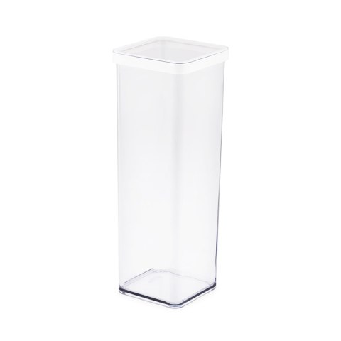 Pojemnik na przysmaki kwadratowy 2.0L LOFT transparentny/biały Pojemnik na przysmaki kwadratowy 2.0L LOFT transparentny/biały